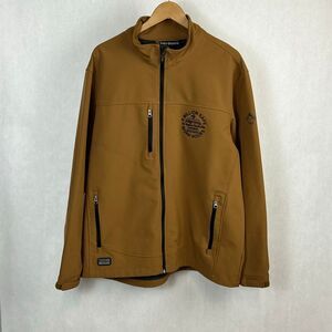 Dri Duck Mens Motion Softshell Jacket Sz XL Saddle Brown Water & Wind Resistant